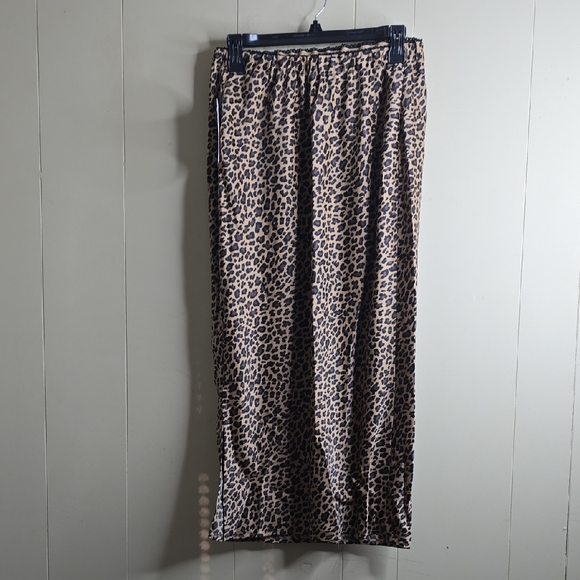 Women's Isabel Maternity Leopard Print Midi A Line Skirt XS - Picture 4 of 11